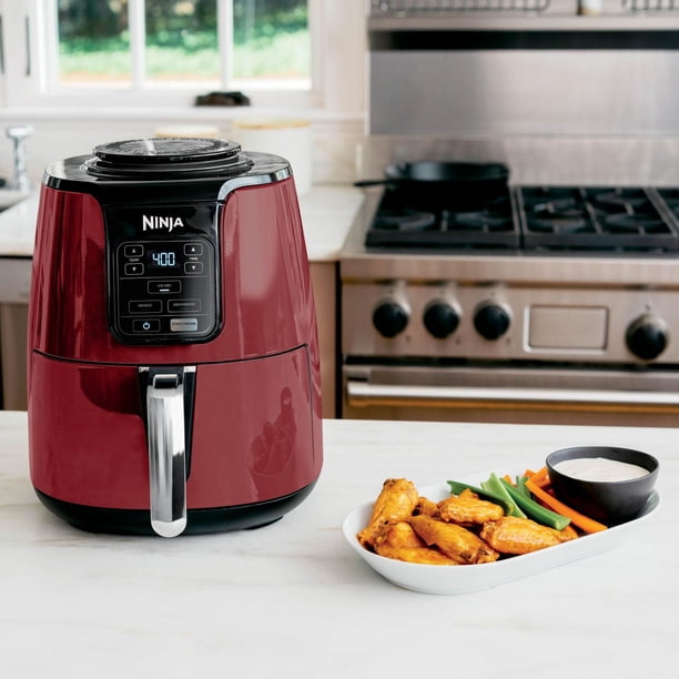 Ninja, 4-Quart Air Fryer, Red, 1550W, Non-Stick Basket AF100CRD