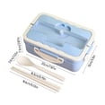 thumbnail image 3 of Up to 65% Off! Gspmoly Portable Lunch Box with Lid and Cup Lunch Box Lunch Box Food Storage Container with Lid Leakproof Food Preparation Container for Storage Home Office up to 65% Off, 3 of 7