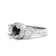 thumbnail image 2 of 1ct Diamond Antique 3 Stone Ring Solid 14K White Gold, 2 of 2