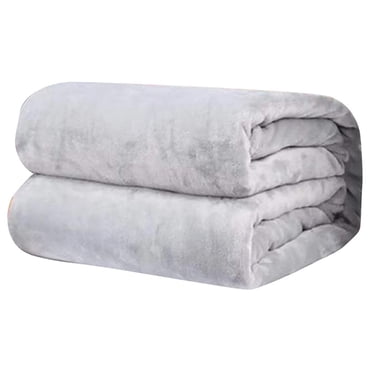 Bigersell Fleece Warm Blanket for Couch 78" x 70" Reversible Plush Blanket for Bed King Size Fuzzy Throw Blankets for Sofa Soft Lightweight Fuzzy Fleece Blankets Gray