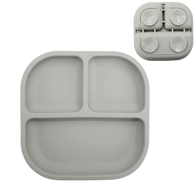 Silicone Divided Plate Tray Multipurpose Serving Dish Food Container For Dining Table Kitchen Living Room 187X18X3CM