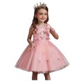 thumbnail image 1 of LUOGENLI Robe Enfants Filles Été Mode Jupe en Tulle Imprimée Robe de Princesse Robe Bouffante Vêtements pour Enfants Robe pour Filles Tendance Printemps 4-5 Ans, 1 of 4