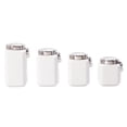 thumbnail image 2 of Mainstays White Glazed Ceramic Canister Set, 12 Piece, 2 of 7
