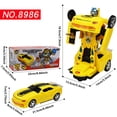 thumbnail image 3 of Hxlamzoo Jouets pour Enfants Télécommande Intelligente Voiture Robot Transformable - Transformation Automatique le Jouet Ultime pour Enfants et Collectionneurs Voiture Transformeur Jaune Jouets Liquidation, 3 of 9