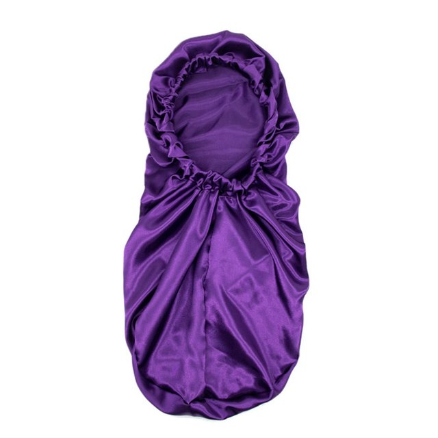 Elastic Stain Bonnet Breathable Multifunctional Wide Edge Long Hair Sleeping Hats Wrap Bonnet for Female