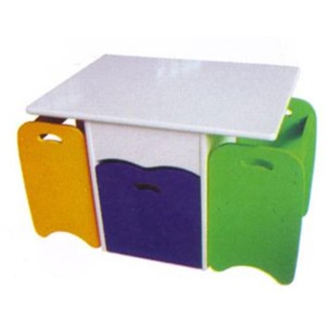 2 Chaises avec Unité de Rangement de Bureau