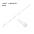 thumbnail image 2 of Unique Bargains 2pcs Clear Rigid PVC Pipe 3/8'(9mm) ID x 1.3ft 0.02' Wall Round Tube Tubing, 2 of 5