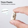 thumbnail image 3 of Unique Bargains 40 Pcs Verrous de Cordon à Ressort Clips de Fixation en Plastique pour Cordon à Trou Unique Toggle Slider, Beige, 3 of 7