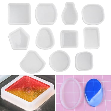 11PCS Resin Casting Mold Creative DIY Assorted Silicone Mold Epoxy Craft Mold