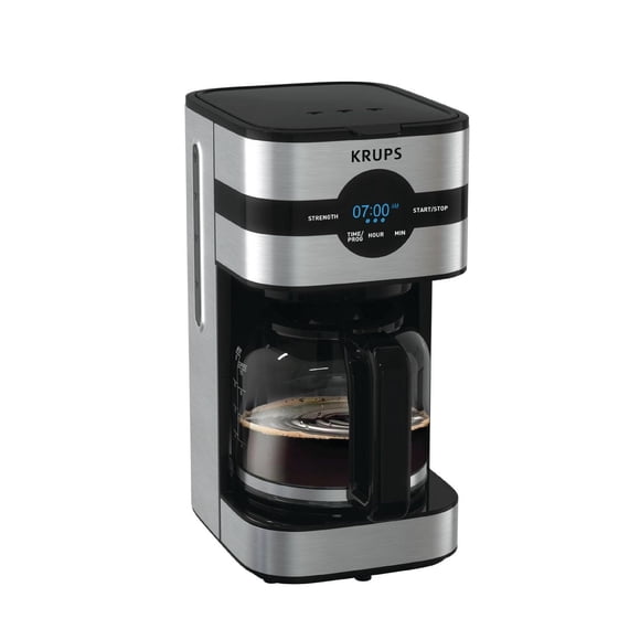 KRUPS Simply Brew Digital Screen Electric Coffee Maker, 10-Cup