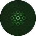 thumbnail image 1 of Ahgly Company Tapis d'Intérieur Lavable en Machine Carré Vert Émeraude Profond, 3 Pieds Carré, 1 of 7