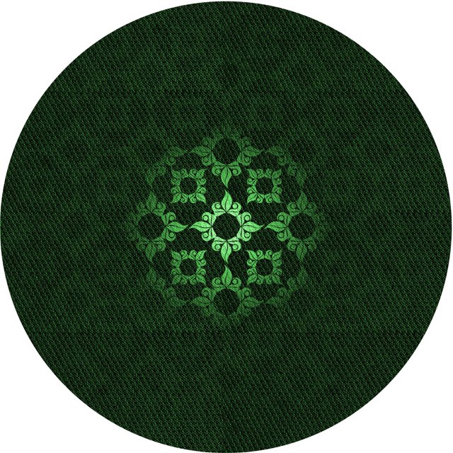 Ahgly Company Tapis d'Intérieur Lavable en Machine Carré Vert Émeraude Profond, 3 Pieds Carré