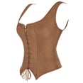 thumbnail image 2 of UPPADA Corset Haut avec Manches en Liquidation, Hauts Corset pour Femmes Steampunk Corset Haut à Lacets Corset Overbust Corset Floral Haut Corset Bustier Haut Mignon Corset Underbust, 2 of 7