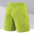 thumbnail image 5 of Sentmoon Cargo Shorts for Men Elastic High Waist Athletic Shorts with Zipper Pockets Men Loose Drawstring Solid Color 2025 Summer Golf Shorts Trendy for Sports Practice Green M, 5 of 5