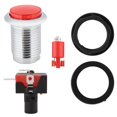 thumbnail image 2 of Bouton 32 mm pour Machine de Jeu, Petit Bouton Rond Plaqué, Remplacement avec Lumière Rouge, 2 of 7