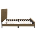 thumbnail image 2 of CorLiving Ellery Fabric Upholstered Adult Queen Bed Frame with Slats and Tufted Headboard - No Box Spring Required, 2 of 9
