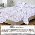 thumbnail image 5 of RUVANTI 100% Cotton Split King Sheets, Percale Sheet Set, Fern Class, 5 of 5