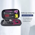 thumbnail image 4 of maytalsory Stethoscope Storage Bag Shockproof Mesh Organizer Zipper Solid Color EVA Safe Multi-functional Outdoors Home Supplies black, 4 of 7