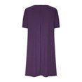 thumbnail image 5 of Penkiiy Robe d'Été pour Femme 2024 Plage Décontractée Sans Manches Couleur Unie Débardeur Ample Robe Soleil avec Poche TG Violet, 5 of 5