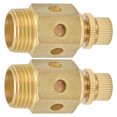 thumbnail image 2 of Pneumatic Muffler,2Pcs Pneumatic Muffler Brass Brass Muffler Pneumatic Muffler Future-Proof Design, 2 of 8
