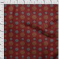 thumbnail image 3 of oneOone Cotton Cambric Fabric Spiral & Floral Block Printed Craft Fabric BTY 56 Inch Wide, 3 of 4