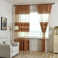 thumbnail image 2 of Limited Time Violete Leaves Sheer Curtain Window Voile Drape Valance 1 Panel Fabric, 2 of 5