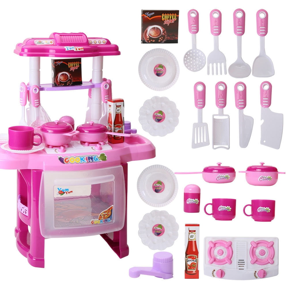 Kid Cooker Play Set Simulation Children Cooker Play Set Kitchen Play Set Kids Kitchen Plaything Kids Kitchen Play Set Children Kitchen Bauble