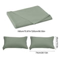 thumbnail image 3 of Birdeem Queen Size Sheet Set, Polyester Bed Sheets, Solid Color Washable Fitted Sheet with Pillowcases, Soft Comfortable and Durable for Restful Sleep, 3 of 9