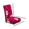 thumbnail image 3 of Christmas Chair Cover With Elastic Stretchable Washable Protective Cover Suitable For Restaurant Ceremony Hotel Chair Cover, 3 of 5