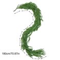 thumbnail image 3 of Artificial Pine Needle Garland 300cm Realistic Christmas Rattan Wreath Decoration Plastic Greenery Vine for Home Mantel Wall Door Fireplace Indoor Outdoor Party Bedroom Office Table Decor, 3 of 9