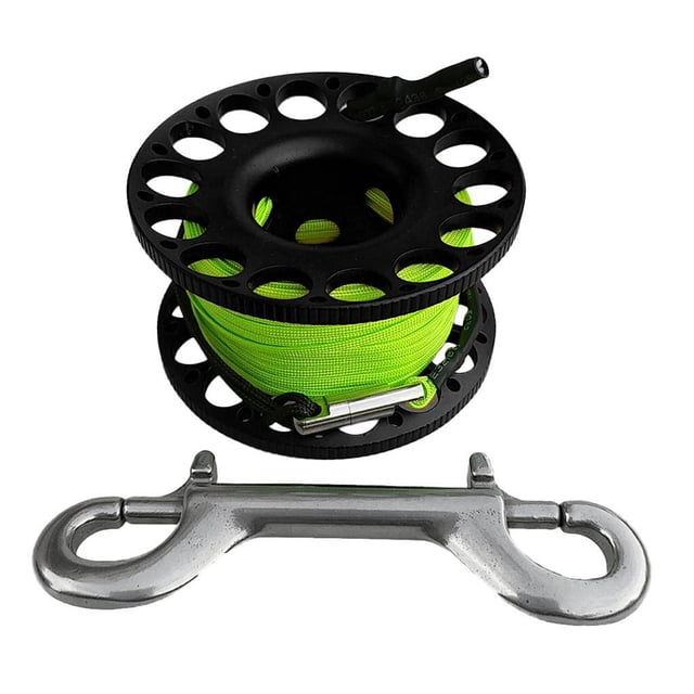 Xingzhi 30m Aluminum Alloy Cave Diving Finger Spool Guide Line Reel Black