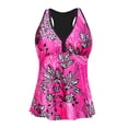 thumbnail image 4 of Lixiuxyad Womens Tankini Tops Racerback Swim Tops Flowy Bathing Suit Tops Swimsuit Tops No Bottom,Pink, 4 of 4