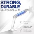 thumbnail image 3 of Dual Monitor up to es and lbs per Screen Pneumatic Arm Desk Mount Articulating Counterbalance VESA Stand Classic STANDVO, 3 of 9