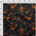 thumbnail image 3 of oneOone Velvet Rust Brown Fabric Abstracts Craft Projects Decor Fabric Printed By The Yard 58 Inch Wide, 3 of 4