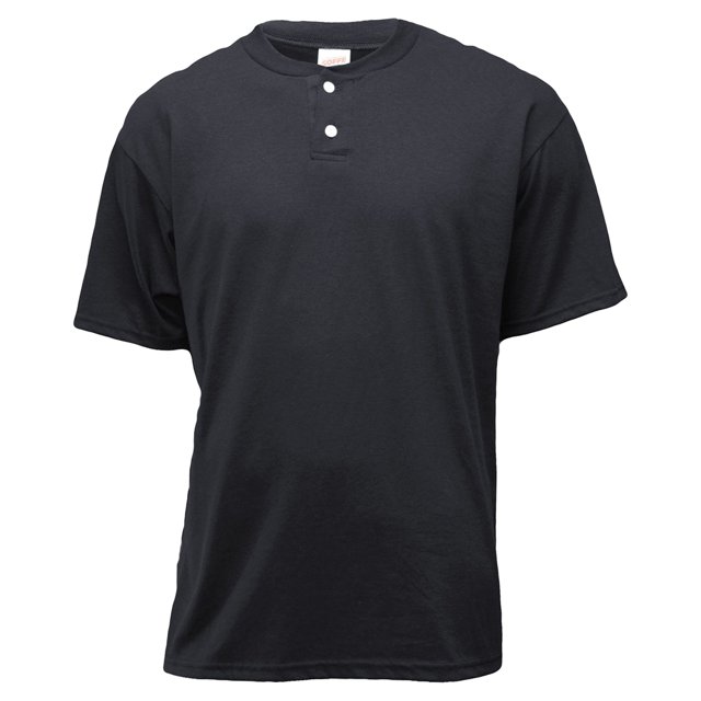Soffe Men's Short Sleeve Henley Placket T-Shirt - M206