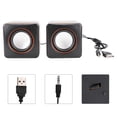 thumbnail image 2 of Desktop Speaker, USB Speaker, Lightweight Black For Home For Laptop Computer Office, 2 of 8