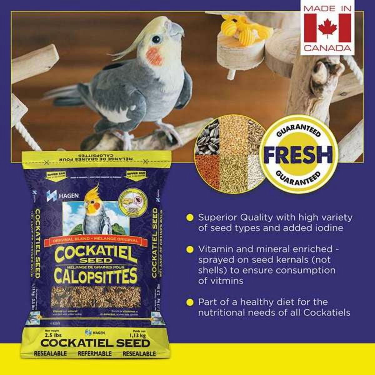 Hagen Cockatiel Staple VME Bird Seed 2.27 kg (5lb)