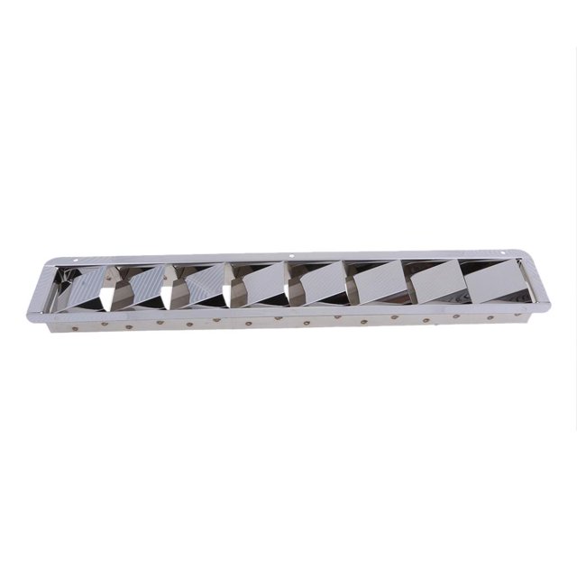 koolsoo Stainless Steel Marine Boat Louver Air Vent 8 Slots Ventilation 427mm