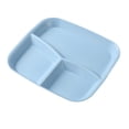 thumbnail image 2 of Grandes Assiettes Carrées en Plastique, Design à Trois Compartiments, Moderne Minimaliste, Résistantes à la Chaleur pour le Service des Aliments, la Cuisine et la Salle à Manger, Plats de Service, Tenue pour Fruits au Déjeuner, Plastique Épaissi de Haute Qualité,, 2 of 6