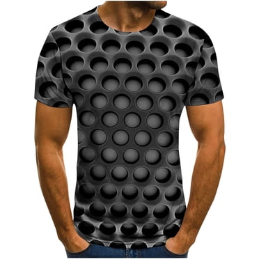 LSLJS T-Shirts pour Hommes 3D à Imprimé Graphique Non Relocalisé T-Shirt Adultes Ados Nouveauté Décontracté T-Shirts Hauts