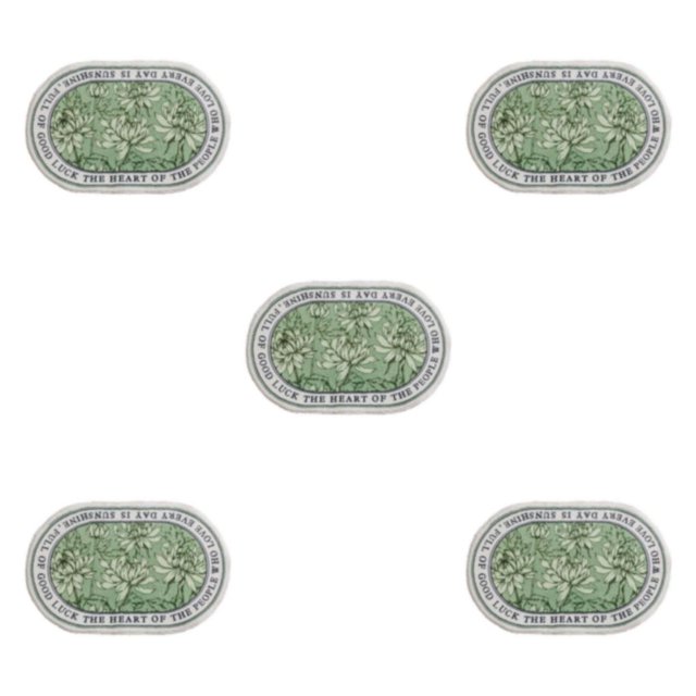 Youkk Bathroom Rugs Water Absorbent Floor Bath Mat Carpet Chrysanthemum Oval 40x60cm 5Set