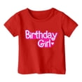 thumbnail image 3 of Hiiyo T-Shirt à Manches Courtes pour Grandes Filles, Col Ras du Cou, Imprimé de Lettres, Tailles 1-13, 3 of 3