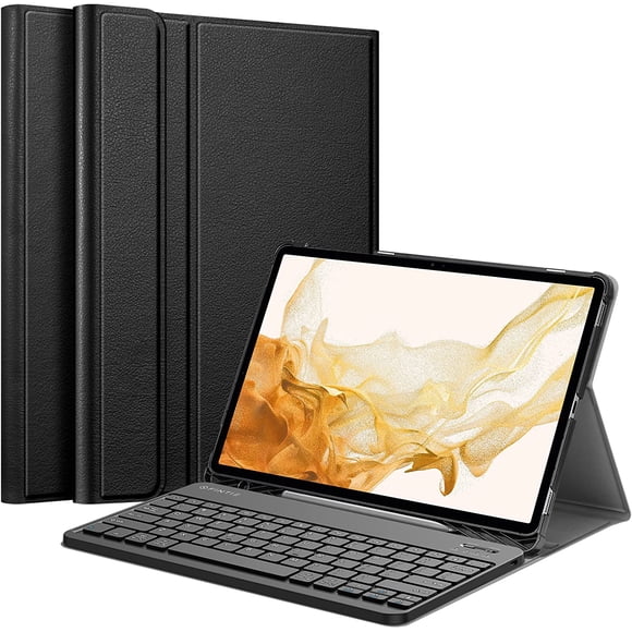 SuperShield Keyboard Case for Samsung Galaxy Tab S10 Ultra / S9 Ultra / S8 Ultra 14.6inch - Mouse and Detachable Magnetic Keyboard, Slim Case with S Pen Holder, Auto Sleep/Wake, Black