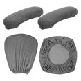 thumbnail image 2 of Housse Extensible pour Chaise de Bureau, Housse de Siège et de Dossier, Housses de Protection pour Chaise, Housses de Chaise de Jeu pour Chaises Pivotantes, Chaise de Jeu, Gris, 2 of 8