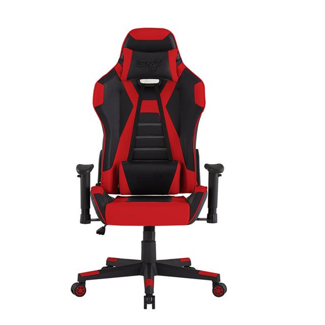 Posh Living Joi Faux Leather Game Chair Red