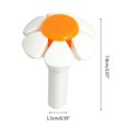 thumbnail image 2 of Tête de Buse de Fleur de Remplacement de Fontaine de Chat pour Chiens Rond Cubique Distributeur d'Eau Supérieur en Acier Inoxydable Jaune Orange Jaune, 2 of 6