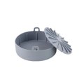 thumbnail image 1 of Friteuse à Air Chaud Pot en Silicone Résistant à la Chaleur Cuisine Grill Panier de Cuisson Réutilisable Épaissi Poulet Frit Outil de Remplacement 16cm Gris, 1 of 9