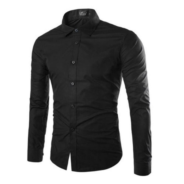 Men Slim Fit Shirt Long Sleeve Button Down Tops Formal Dress Business Work Luxury Cloth