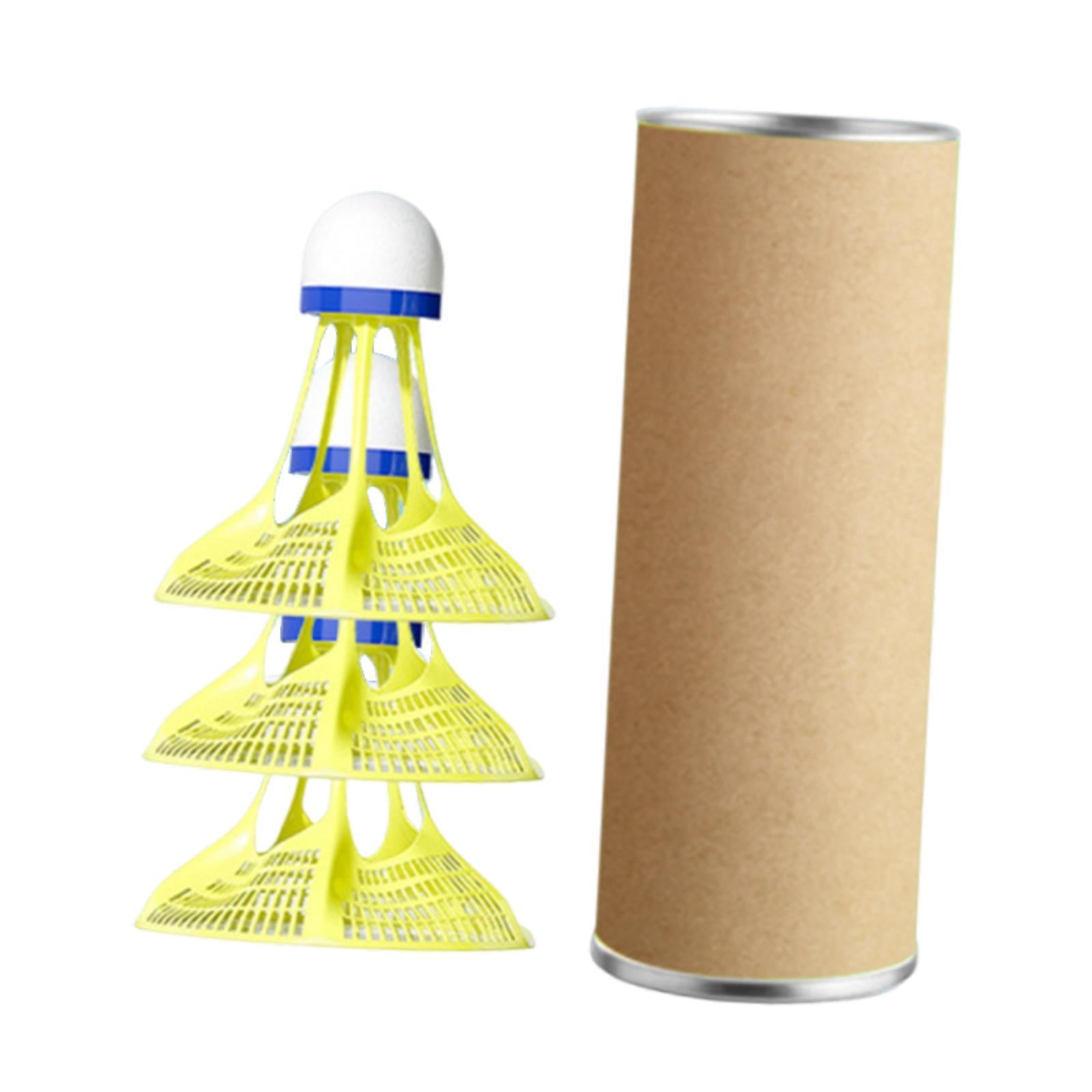 jinwen Wind Resistant Badminton Shuttlecocks Professional for Gymnasium Accessories Yellow 3Pcs