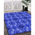 thumbnail image 3 of Ahgly Company Machine Washable Indoor Rectangle Transitional Light Slate Blue Area Rugs, 7' x 10', 3 of 7